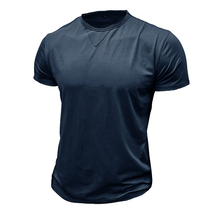 Herren Rundhals T-Shirt aus weichem Baumwollgemisch mit lässigem Schnitt Echoarchiv