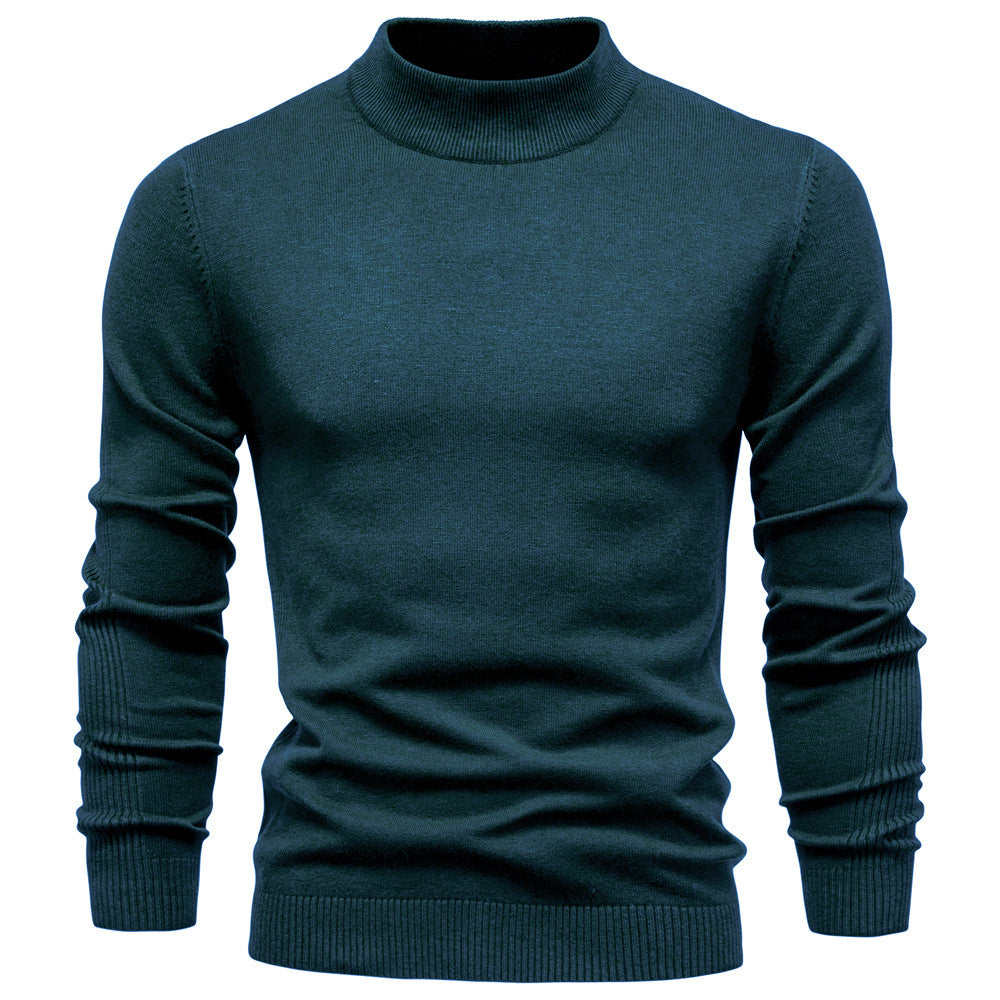 Herren Rollkragenpullover aus weichem Strickmaterial mit feiner Rippstruktur Echoarchiv