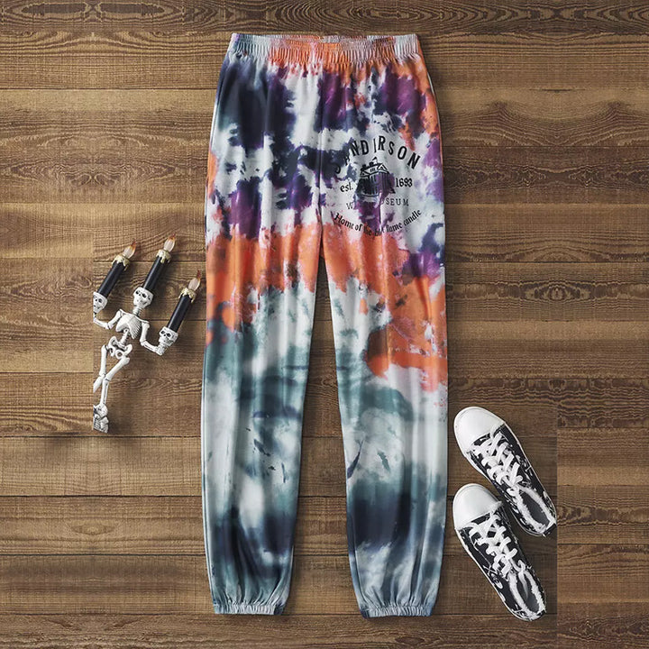 Damen Sportliche Freizeithose mit modischem Batikdesign Echo Archiv