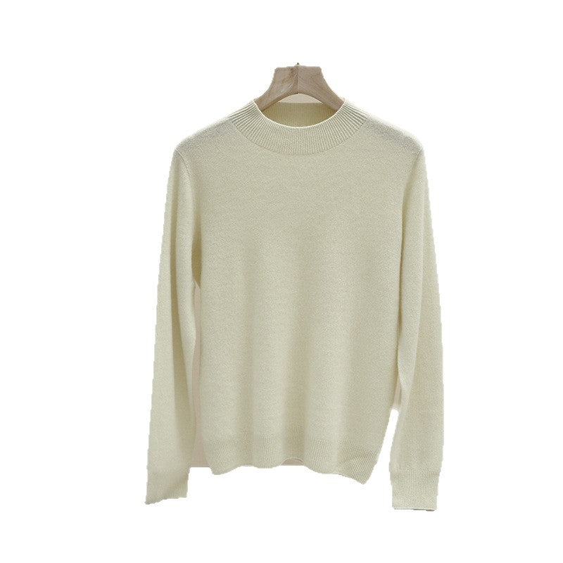 Damen Feiner Longsleeve-Rundhalspullover mit verstärktem Rippenkragen & schmeichelnder Hüftlänge Echo Archiv