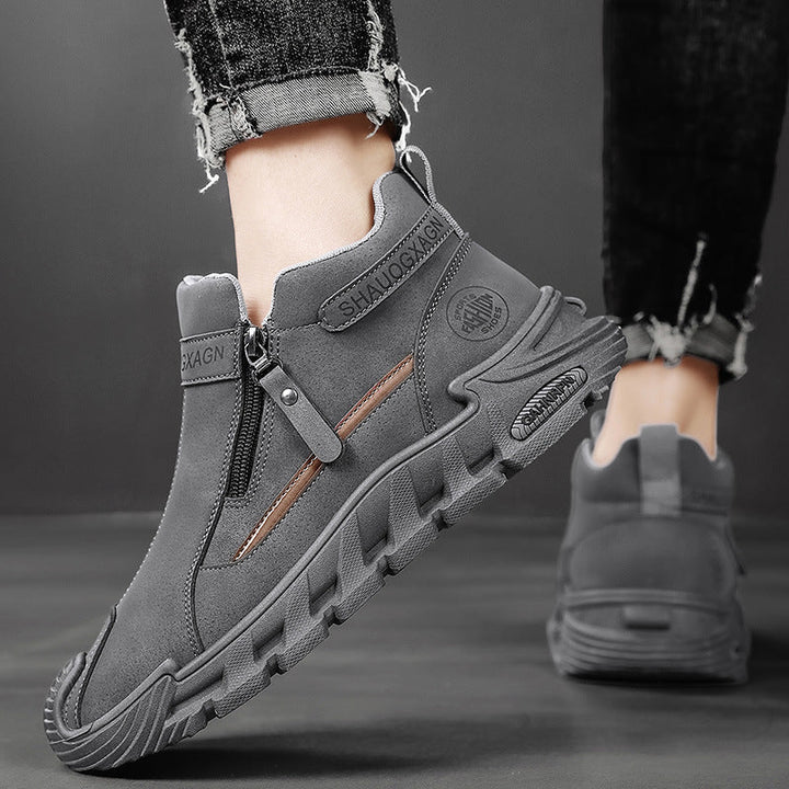 Damen Sportliche High-Top Sneakers mit einzigartigem Reißverschluss und dämpfender Sohle Echo Archiv