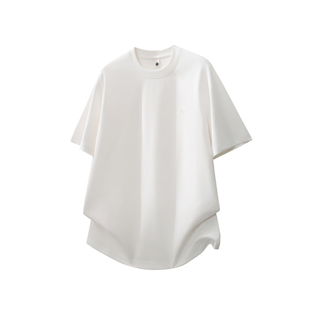 Unisex Oversized Baumwoll-T-Shirt mit Rundhalsausschnitt und verlängertem Saum Echo Archiv
