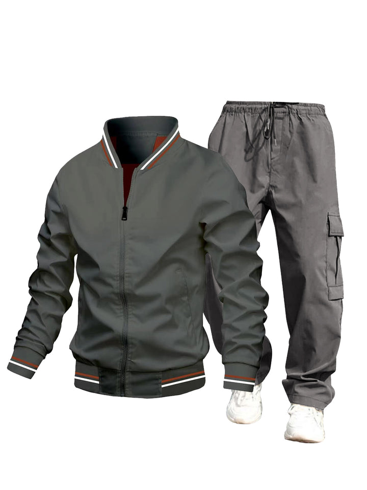 Herren Sportliche Jacke und Cargo-Hose Set Echo Archiv