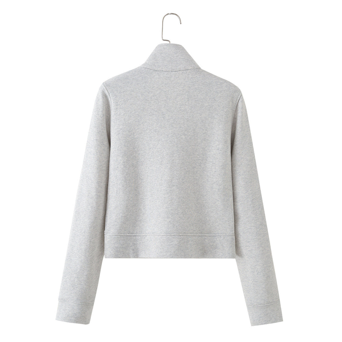 Damen Kurz geschnittene Sweatjacke mit Stehkragen und dekorativen Zierpaspeln Echo Archiv