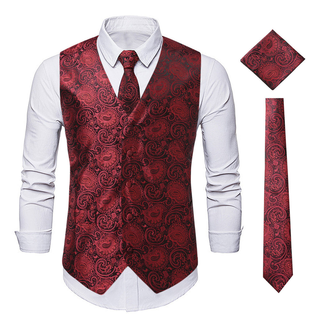 Herren Elegante Weste mit floraler Musterung Echoarchiv