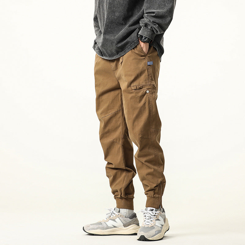 Herren Cargohose im Jogger-Stil mit elastischem Bund, Bündchen und Utility-Taschen Echo Archiv