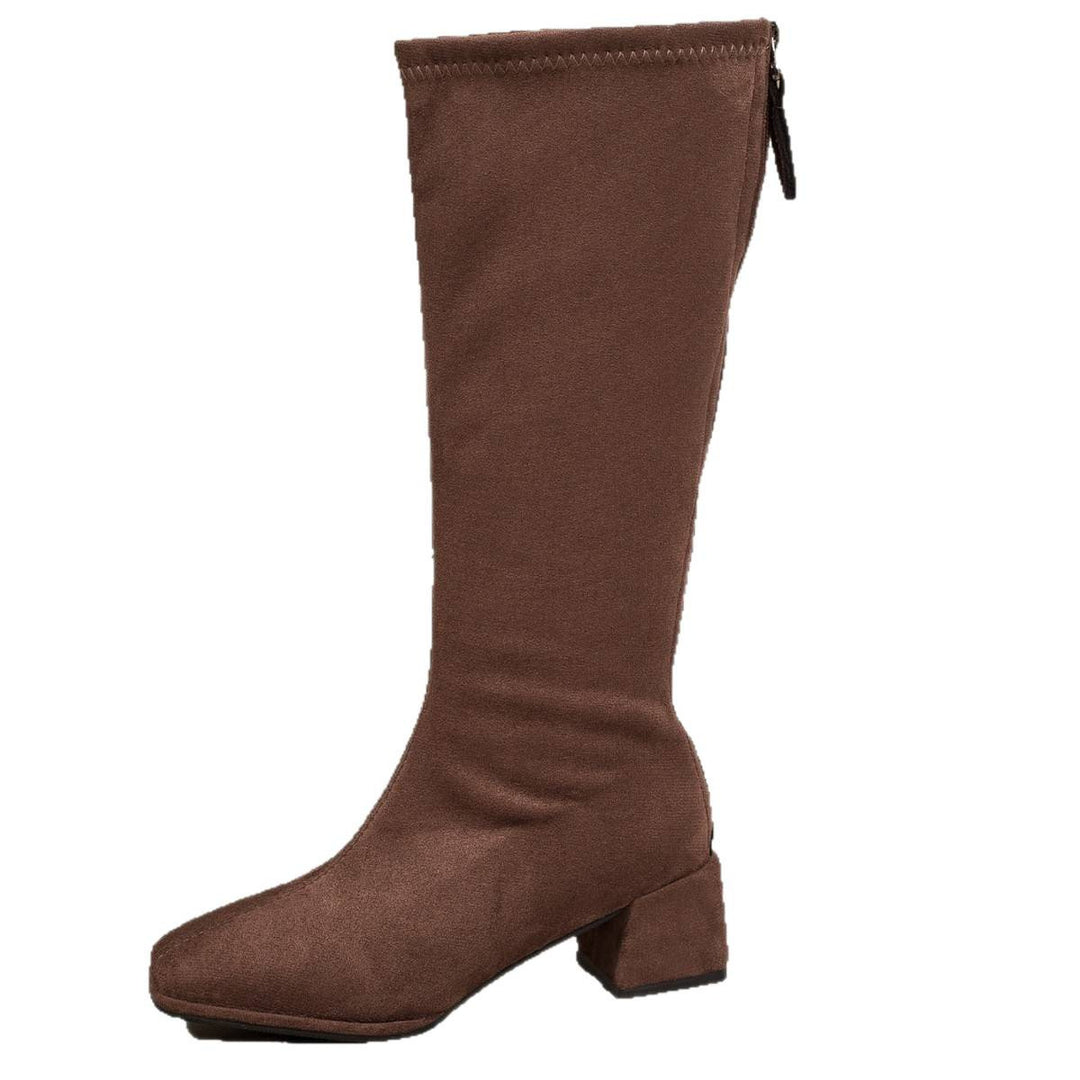 Damen Moda Stiefel mit Blockabsatz Echo Archiv