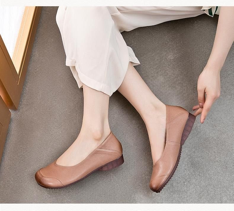 Damen nan elegante Slipper-Ballerina mit ergonomischem Komfortfußbett und dezenter Ziernaht Echo Archiv