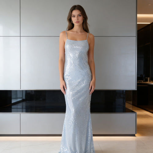 Damen Glamouröses Longtime Abendkleid mit Pailletten Echo Archiv