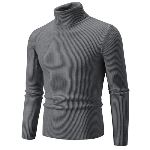 Herren feiner Rollkragenpullover aus langlebigem Strickmaterial Echoarchiv