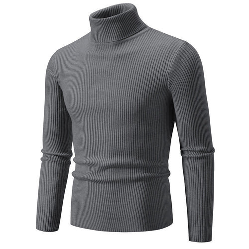 Herren feiner Rollkragenpullover aus langlebigem Strickmaterial Echoarchiv