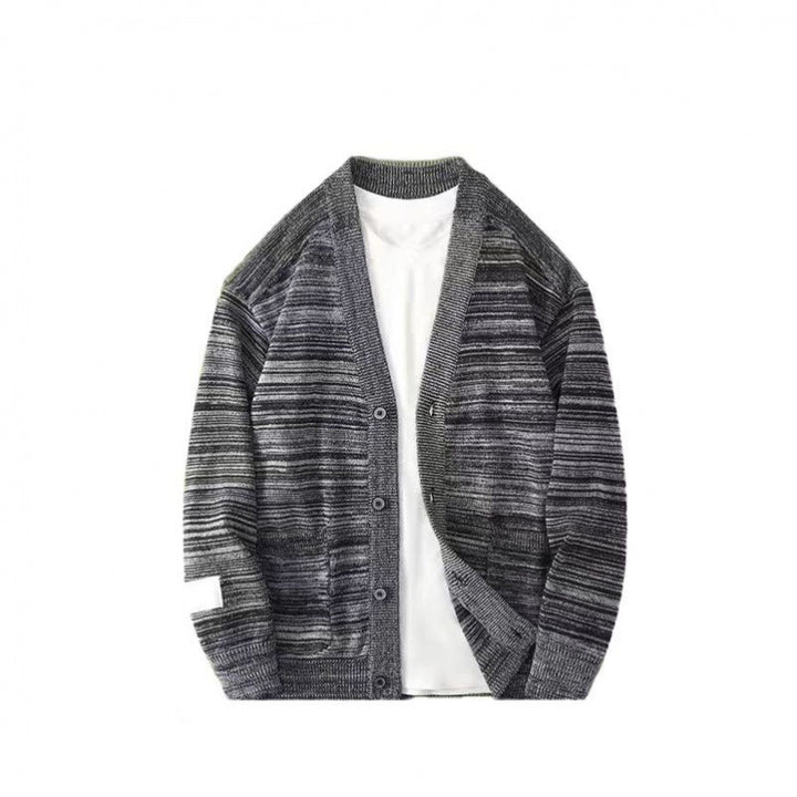 Herren lässiger Strickcardigan mit praktischen Taschen und modernem Schnitt Echoarchiv