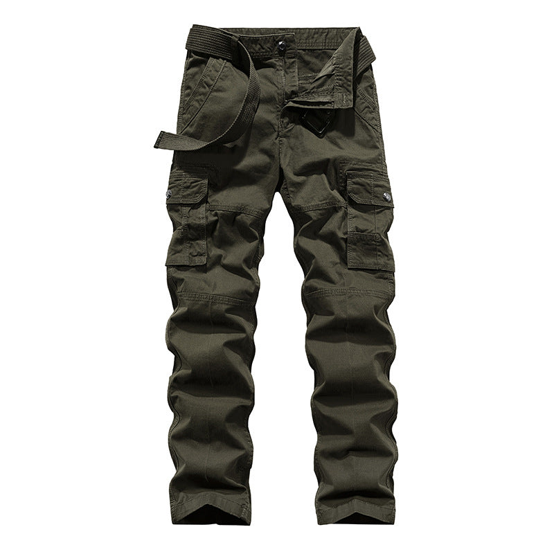 Herren Multifunktionale Canvas‑Cargo‑Hose mit Kniefalten und Mehrfach‑Taschen Echo Archiv