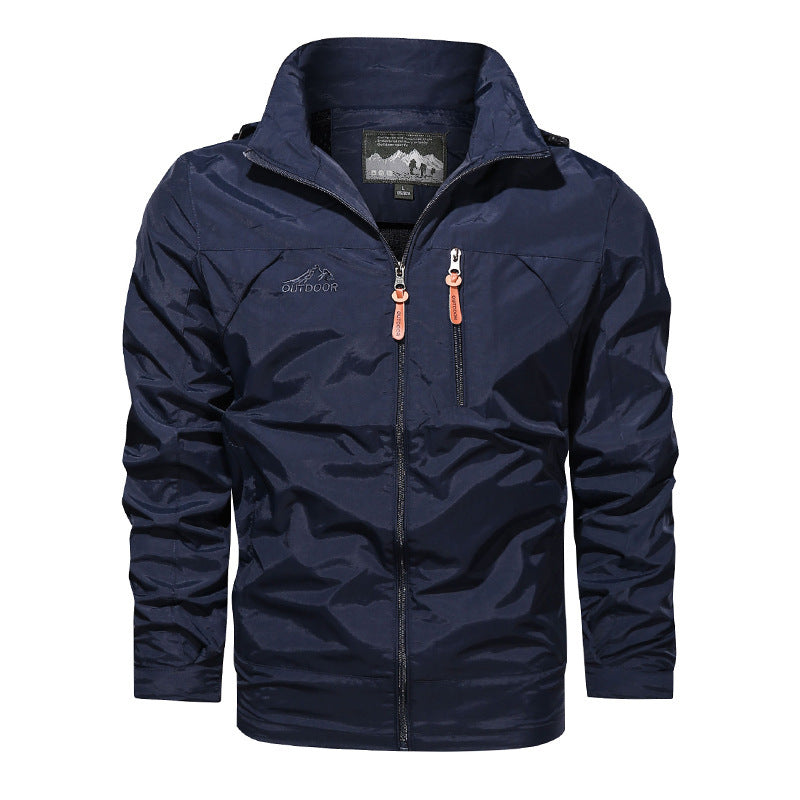Herren nan leichte Outdoorjacke Windbreaker mit wasserabweisender Beschichtung und atmungsaktivem Meshfutter Echo Archiv