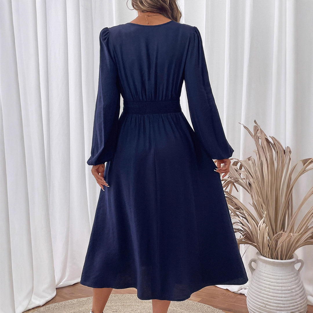 Damen Elegantes Midikleid mit floralem Stickmuster Echo Archiv