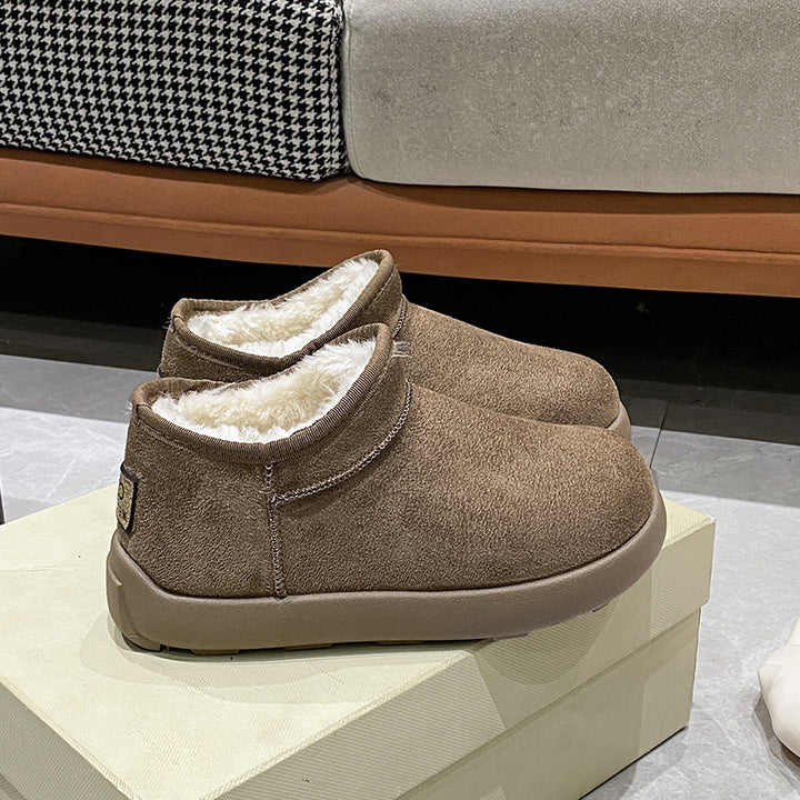 Damen Gefütterte Kurzstiefeletten mit Teddyfutter und rutschfester Profilsohle Echo Archiv