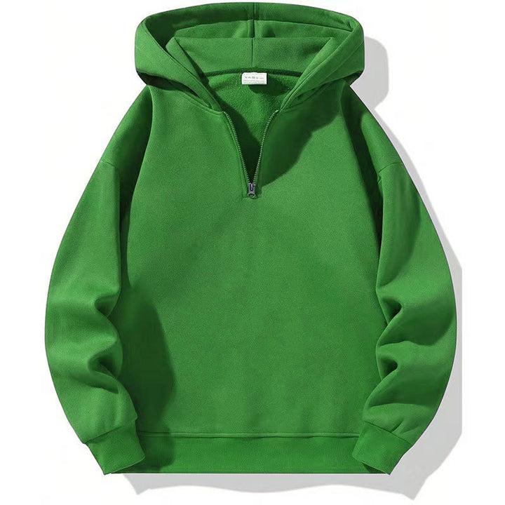 Herren sportlicher Kapuzenpullover mit halbem Reißverschluss Echoarchiv