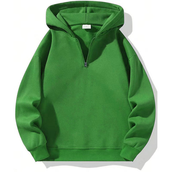 Herren sportlicher Kapuzenpullover mit halbem Reißverschluss Echoarchiv