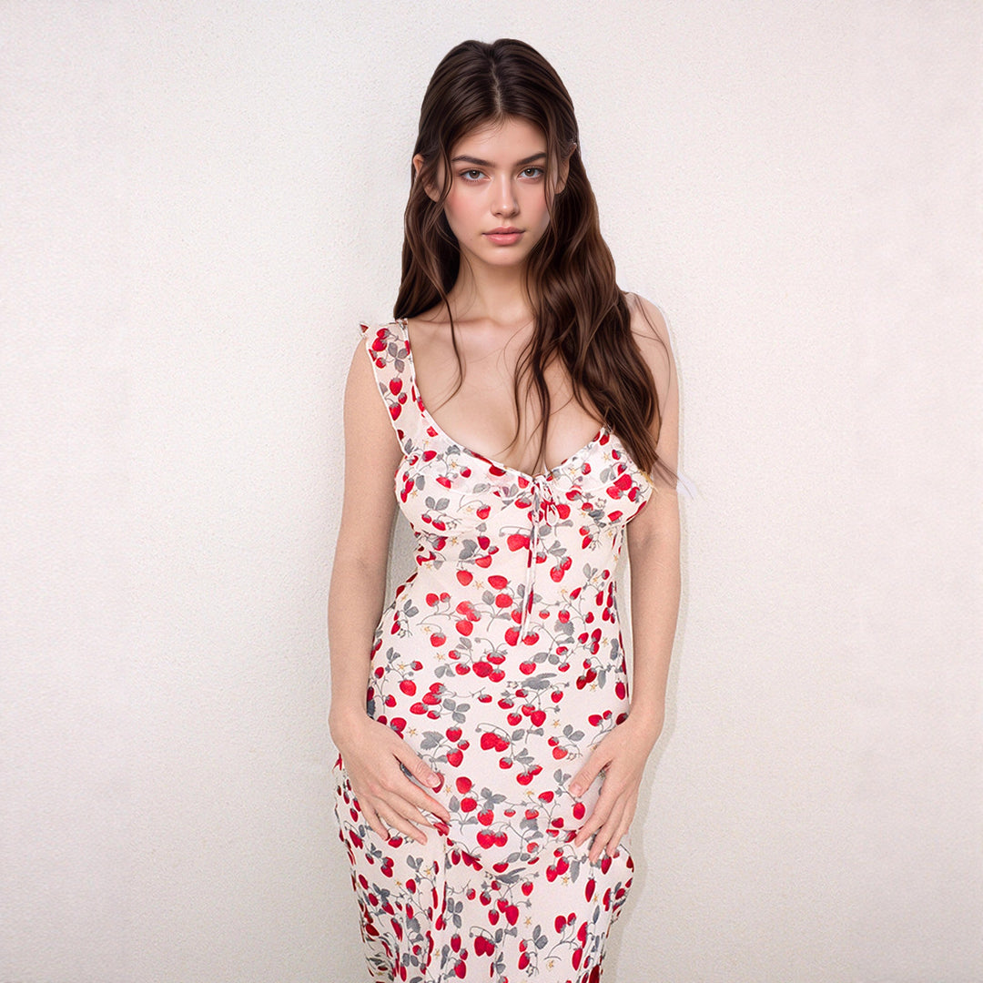 Damen Sommerliches Neckholderkleid mit floralem Muster Echo Archiv