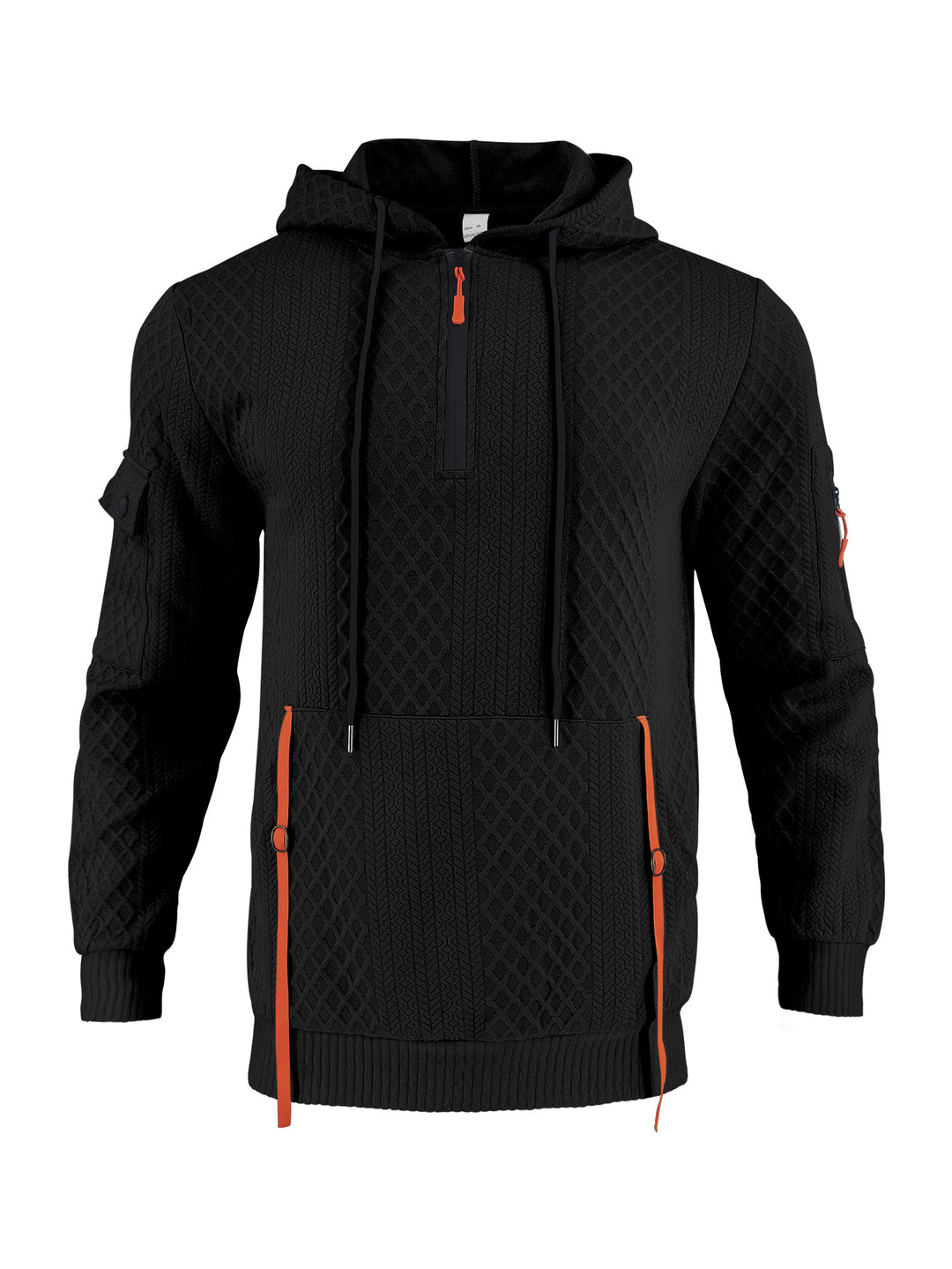 Herren funktionaler Kapuzenpullover mit Reißverschluss und praktischen Taschen Echoarchiv