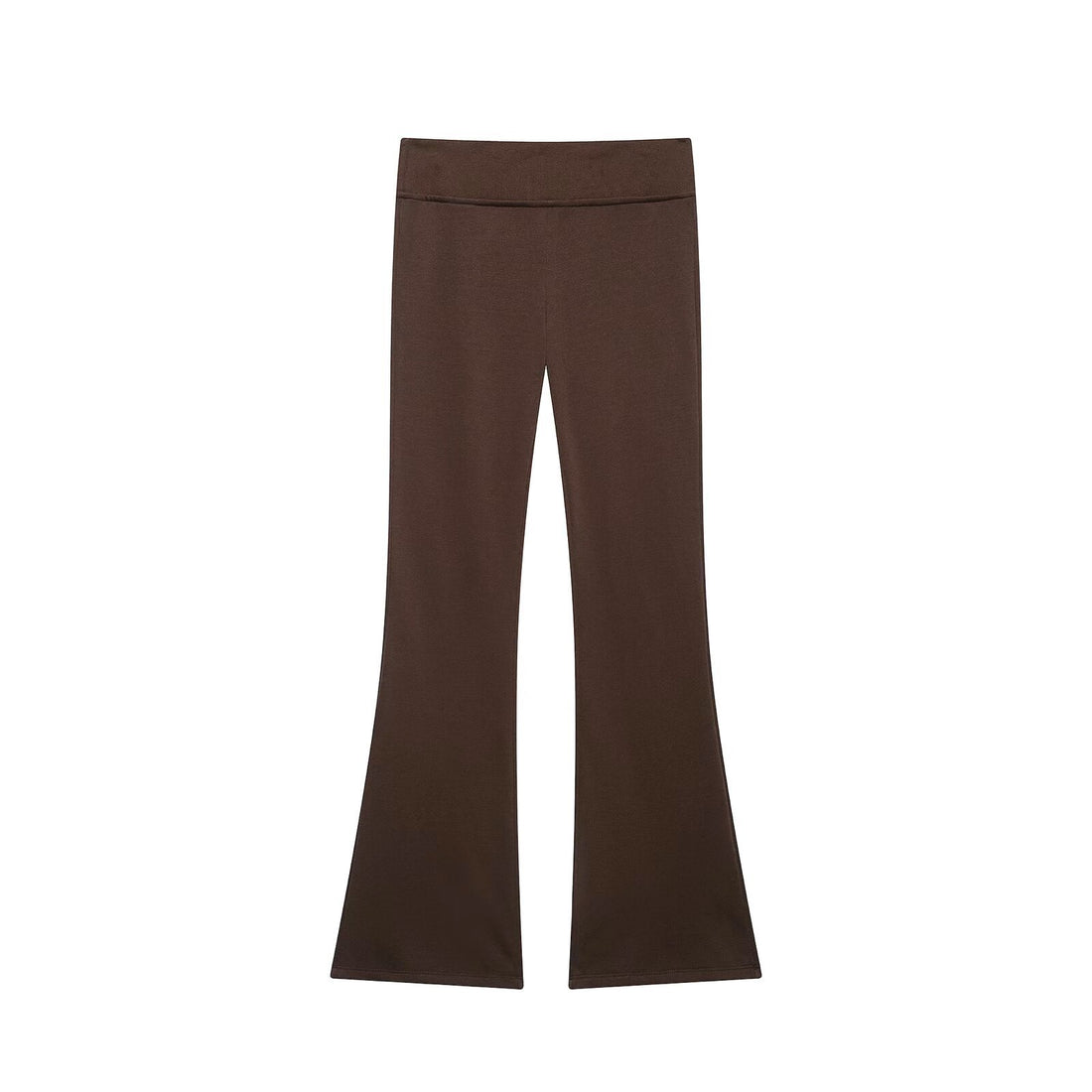 Damen Hochtaillierte Stretch-Flared-Hose mit weitem Schlag und elastischem Bund Echo Archiv