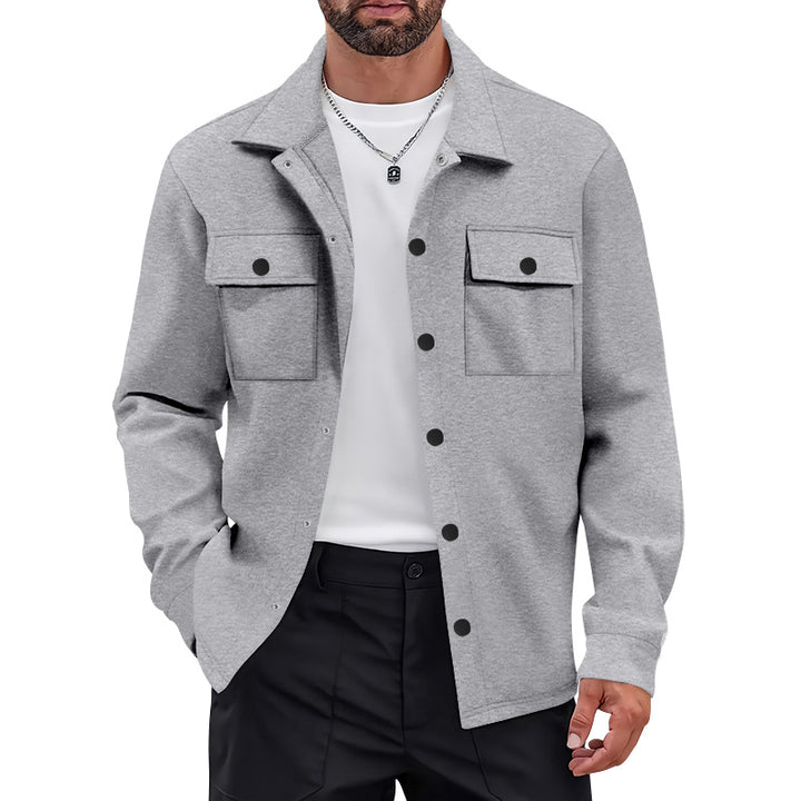 Herren modische Hemdjacke mit praktischen Taschen und innovativem Komfort Echoarchiv