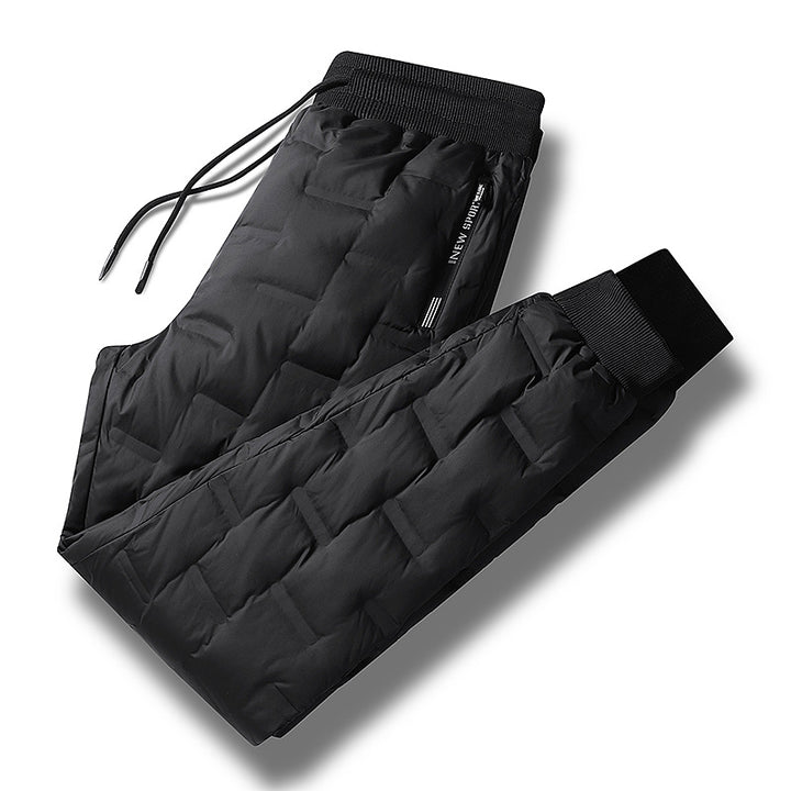 Herren Gepolsterte Thermohose mit Steppung, elastischem Bund und Reißverschlusstaschen Echo Archiv