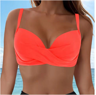 Damen Elegantes Bikinioberteil mit Wickeldesign Echo Archiv