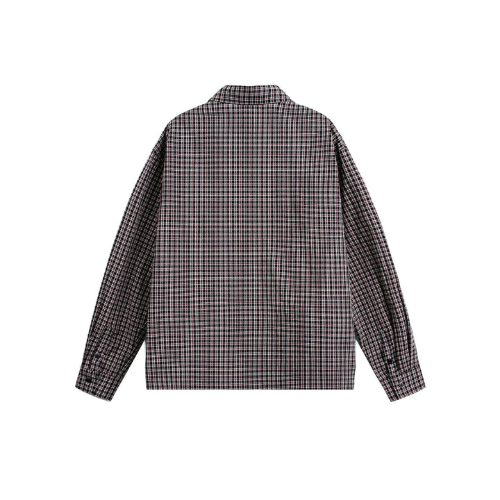 Herren Leichte Karo-Hemdjacke im Boxy‑Schnitt mit aufgesetzter Brusttasche Echoarchiv