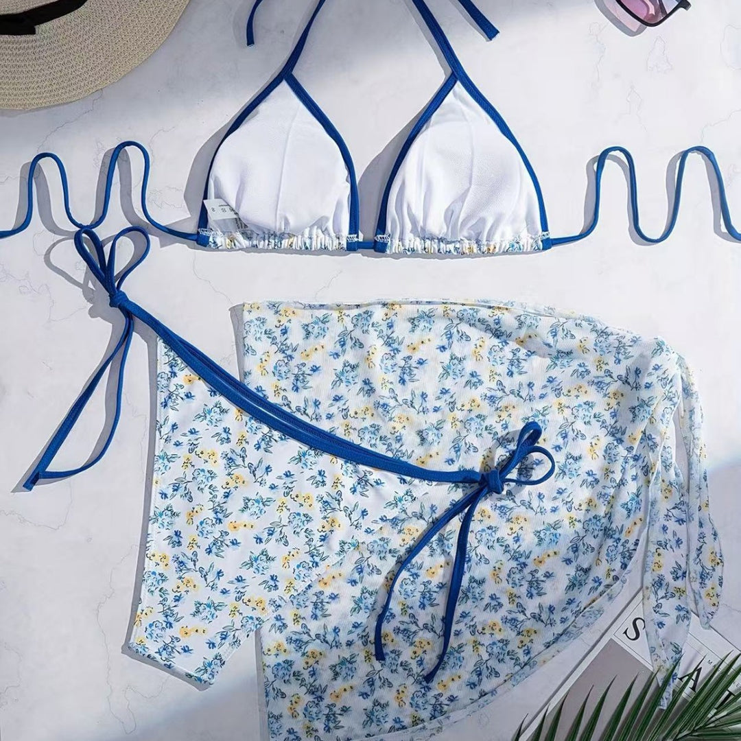 Damen Triangel-Bikini mit femininer Wickelrock-Design Echo Archiv