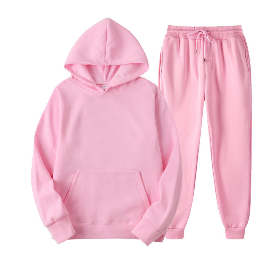 Unisex nan gemütliches Hoodie-Jogginganzug-Set mit Kängurutasche, elastischem Tunnelzugbund und gerippten Bündchen Echo Archiv