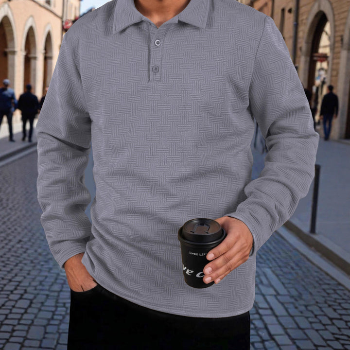 Herren Langarm Polo Hemd Echoarchiv