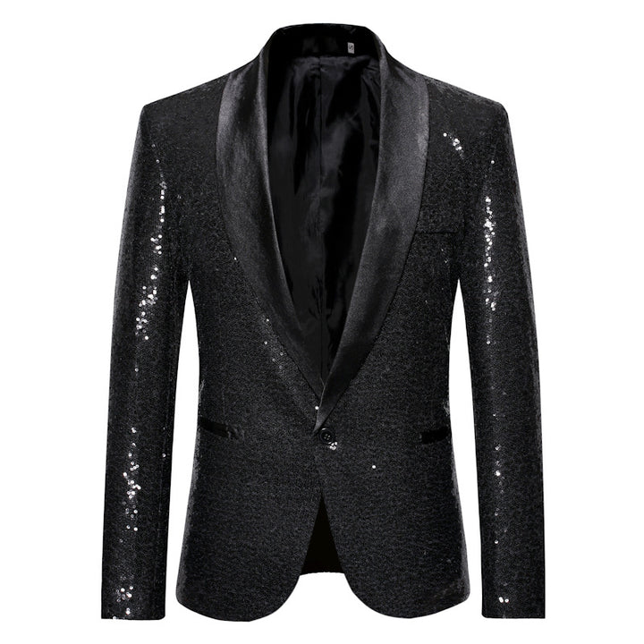 Herren glamouröser Paillettenblazer Echoarchiv 1760556863
