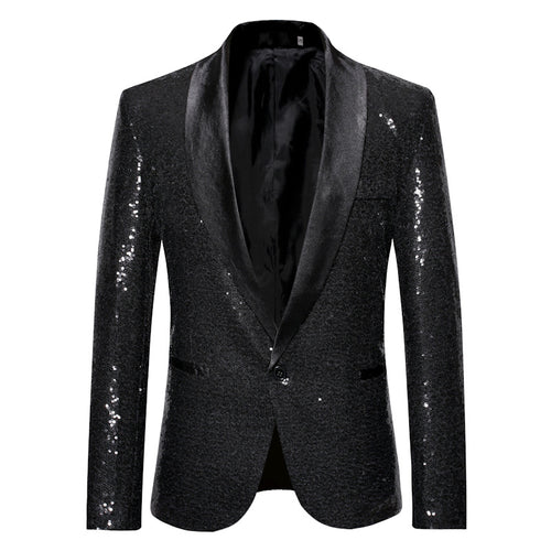 Herren glamouröser Paillettenblazer Echoarchiv 1760556863