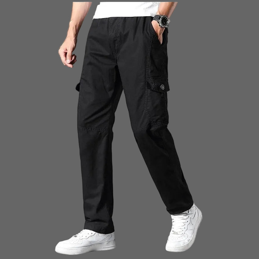 Herren Cargo-Hosen mit multifunktionalen Taschen und atmungsaktivem Stoff – Bravaro