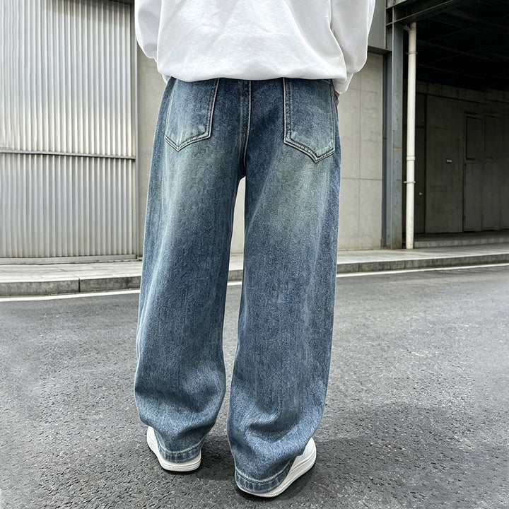 Damen weite Jeanshose mit elastischem Bund und modischem Schnitt Echo Archiv