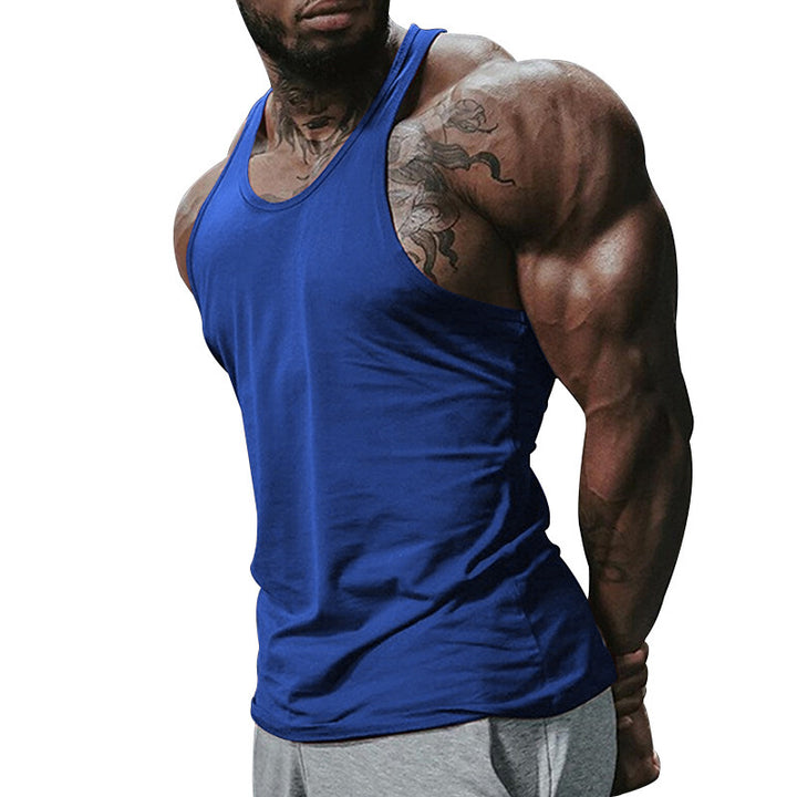 Herren atmungsaktives Fitness Tanktop mit Racerback-Design und körperbetontem Schnitt Echoarchiv