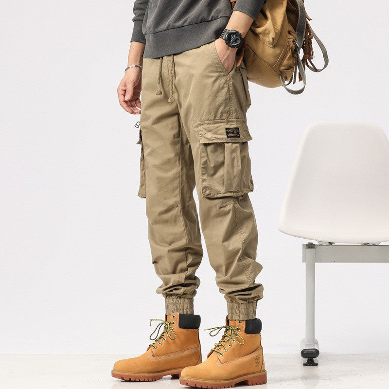 Herren Cargo-Joggerhose aus Baumwollmix mit Elastischem Tunnelzugbund und Multifach‑Taschen Echo Archiv