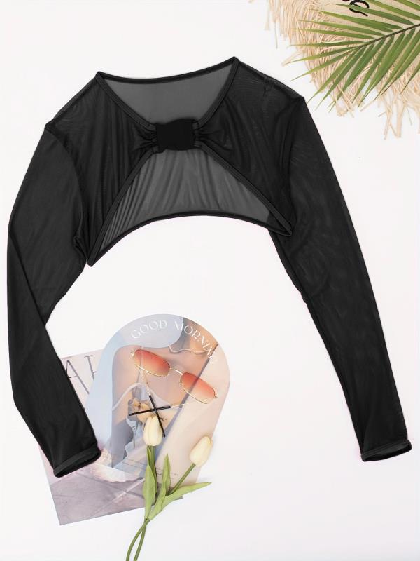 Damen Sportlicher Cropped Shirt mit Reißverschluss Echo Archiv