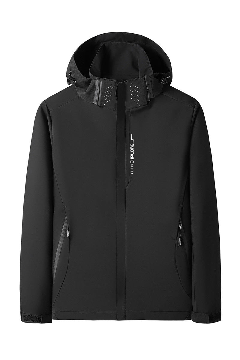 Damen Softshell Outdoorjacke mit abnehmbarer Kapuze, winddichter Membran und atmungsaktivem Meshfutter Echoarchiv