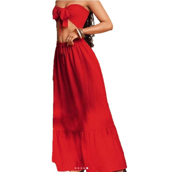 Damen Bandeau Zweiteiler mit weitem Rock Echo Archiv