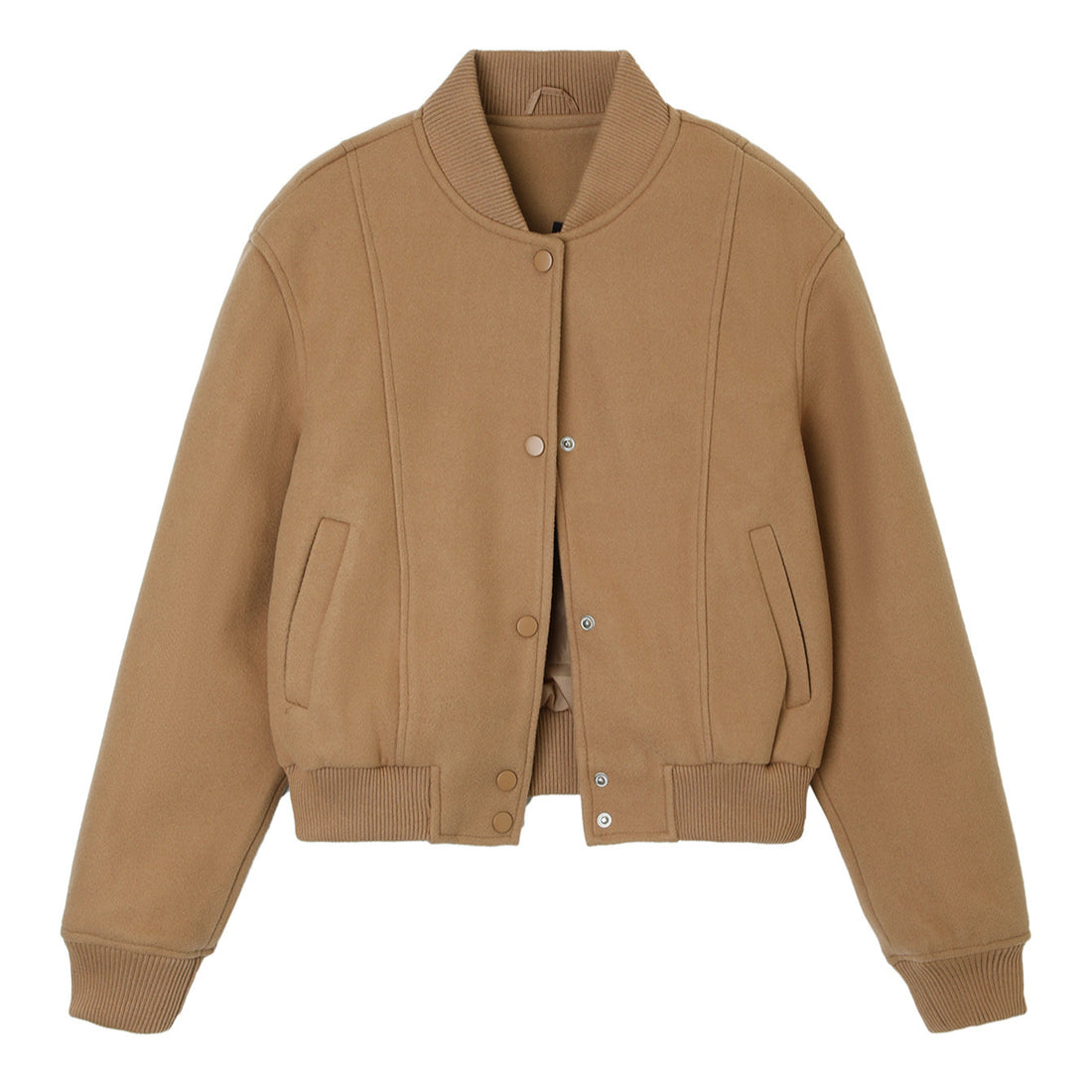Damen Modische Kurzjacke mit Druckknöpfen – Célinea