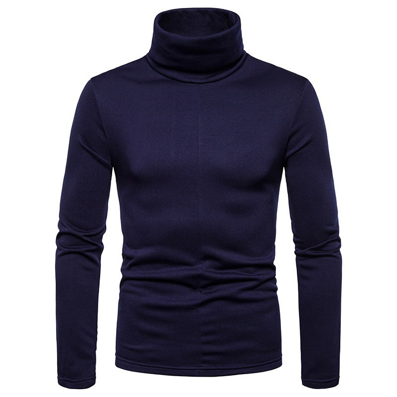 Herren Rollkragenpullover aus weichem Strickmaterial Echoarchiv