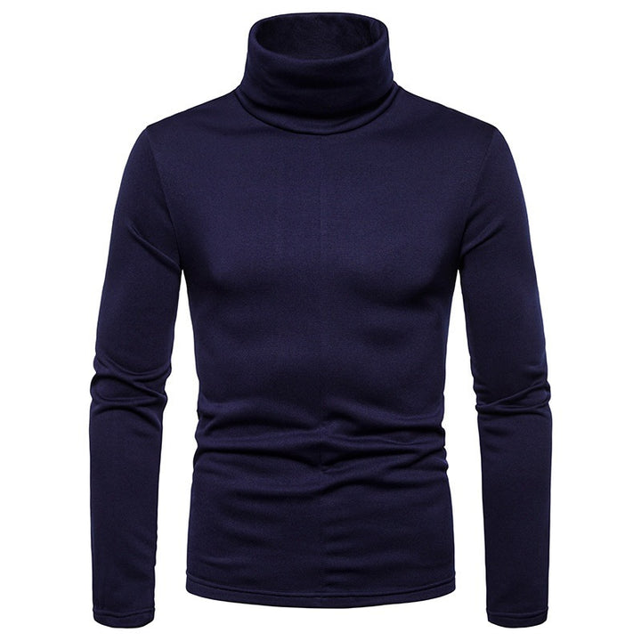 Herren Rollkragenpullover aus weichem Strickmaterial Echoarchiv
