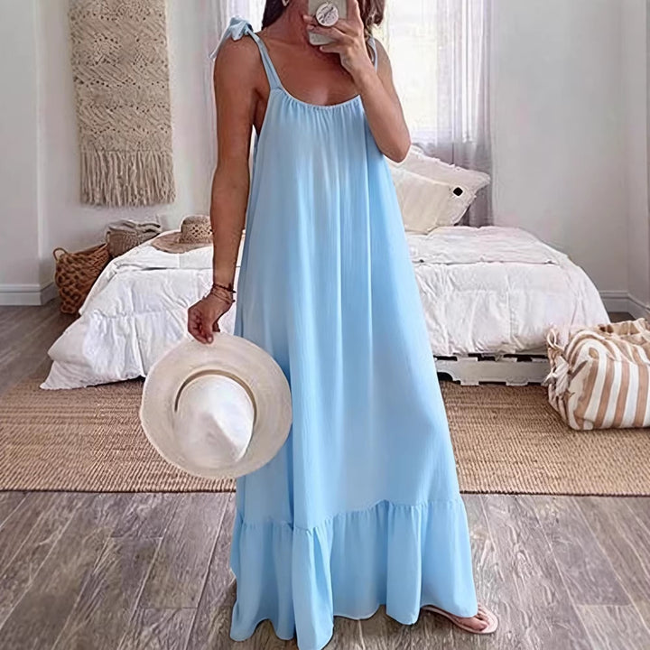Damen Sommerliches Maxikleid mit Rüschenabschluss Echo Archiv