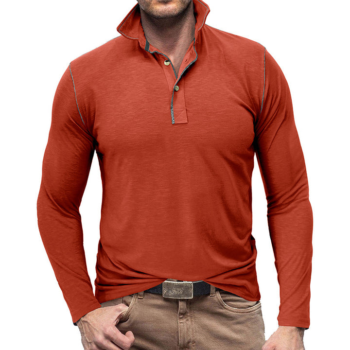 Herren sportliches Longsleeve Polo-Shirt Echoarchiv