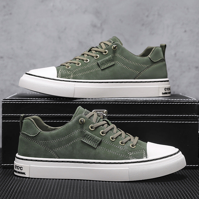 Herren klassische Low-Top Sneaker im Canvas-Look mit verstärkter Zehenkappe und gepolstertem Komfortfußbett Echo Archiv