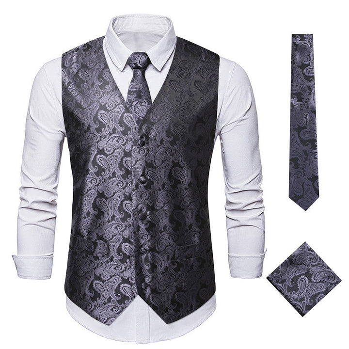 Herren elegante Weste mit Paisleymuster Echoarchiv