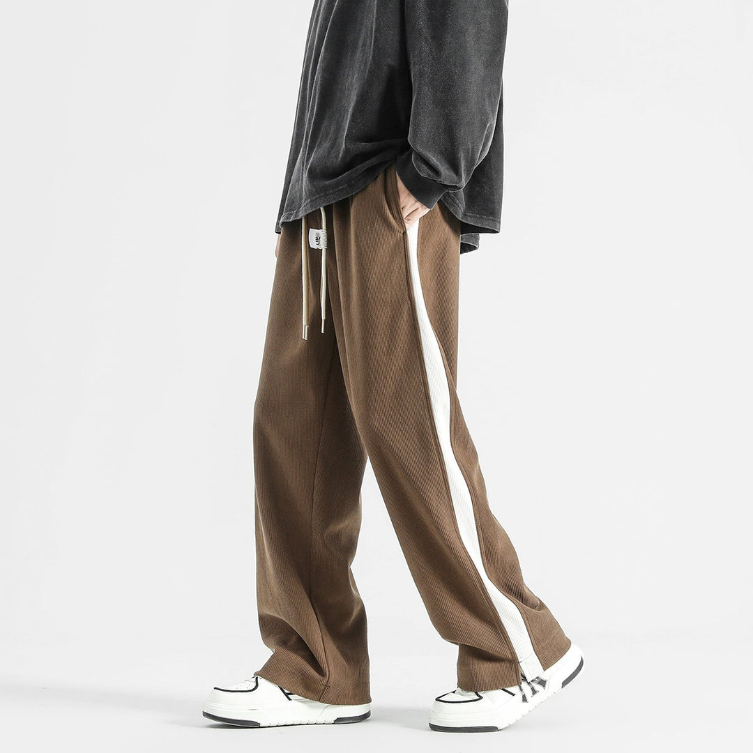 Damen Elegante und lässige Cordhose mit seitlichen Streifen Echo Archiv