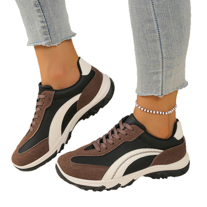Damen sportliche Keil-Sneaker mit Velours-Overlays, profiliertem Trailsohle und gepolstertem Memory-Fußbett Echo Archiv